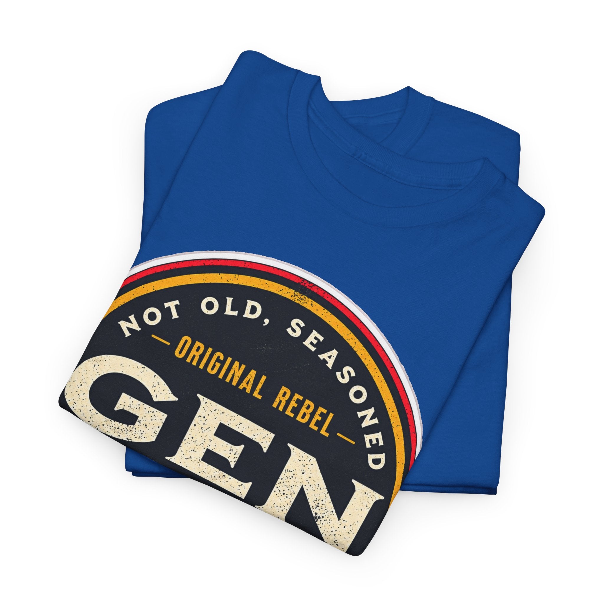 Gen X Tee - 'Not Old, Seasoned' Vintage Rebel Graphic T-Shirt (1965-1980)
