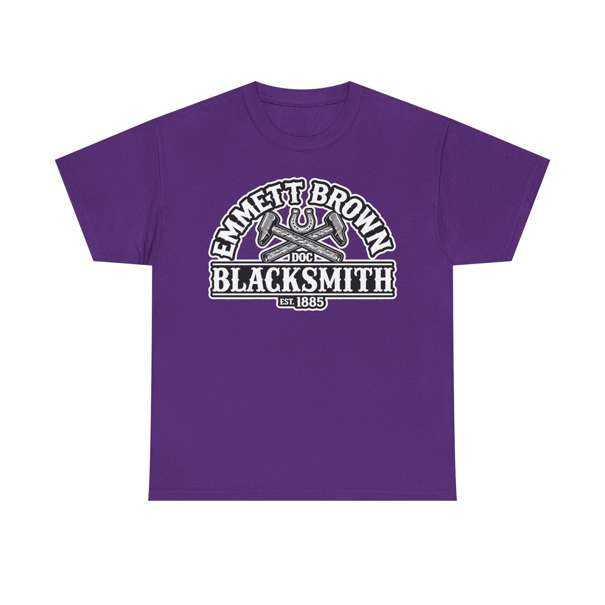 Blacksmith Emmett Brown Tee — Vintage Doc Blacksmith Graphic Shirt