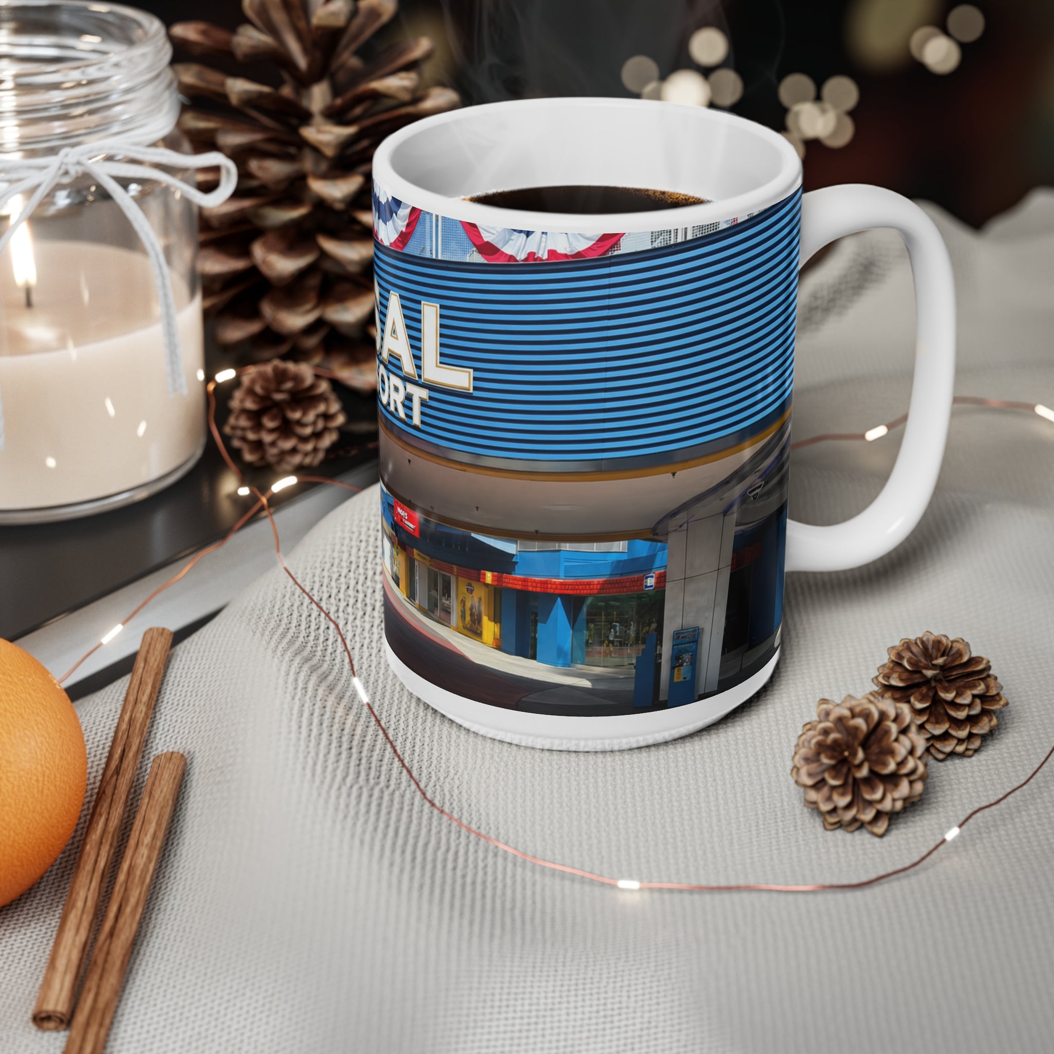 Universal Orlando Resort Photo Mug — Retro Theme Park Coffee Cup (11oz, 15oz)