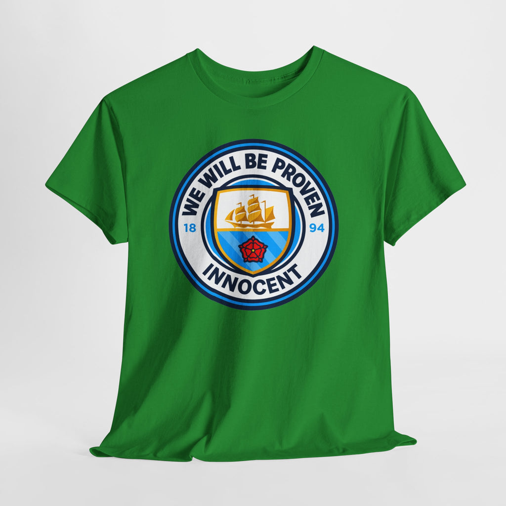 “We Will Be Proven Innocent” Justice Manchester City Cotton T-Shirt