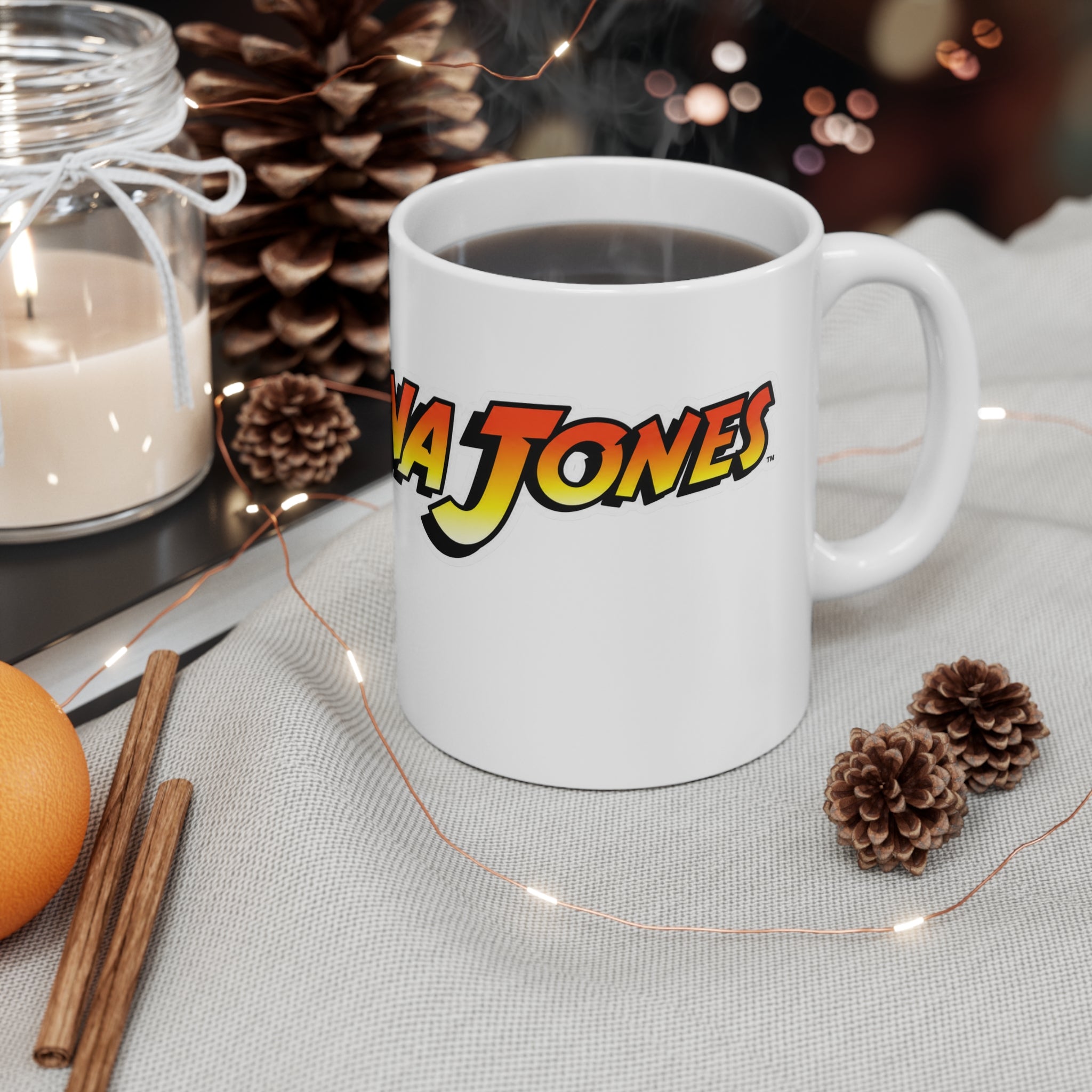 Indiana Jones Retro Movie-Style Ceramic Coffee Mug (11oz & 15oz)
