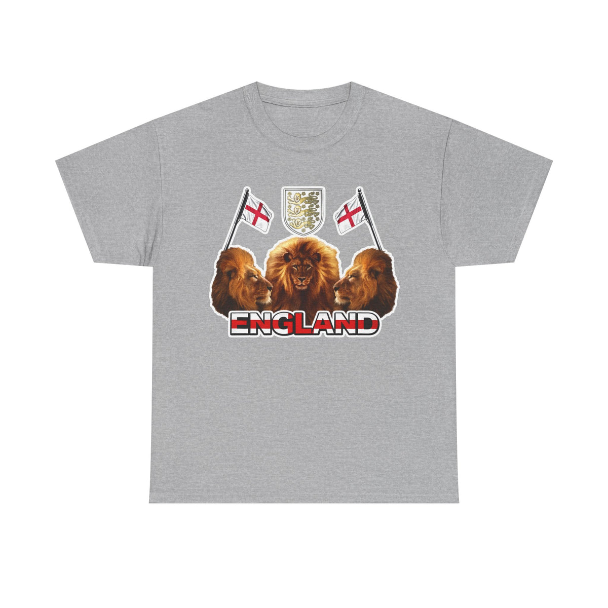 England 3 Lions Cotton Crest T-Shirt