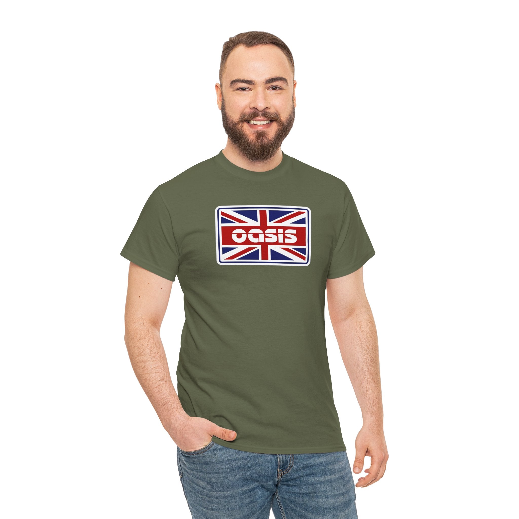 Oasis Union Jack Graphic Tee Cotton T-Shirt
