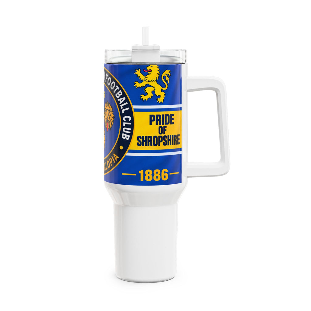 Shrewsbury Town Football Club 40oz Tumbler – ‘The Shrews’ Crest Travel Mug