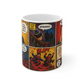 Home Alone Comic Strip Ceramic Coffee Mug — Vintage Pop Art Horror Panels (11oz & 15oz)