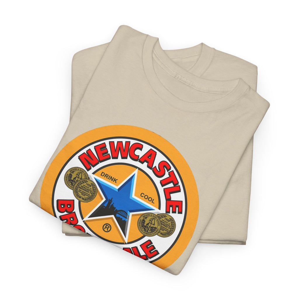 Newcastle Brown Ale Inspired Retro Logo Cotton T-Shirt