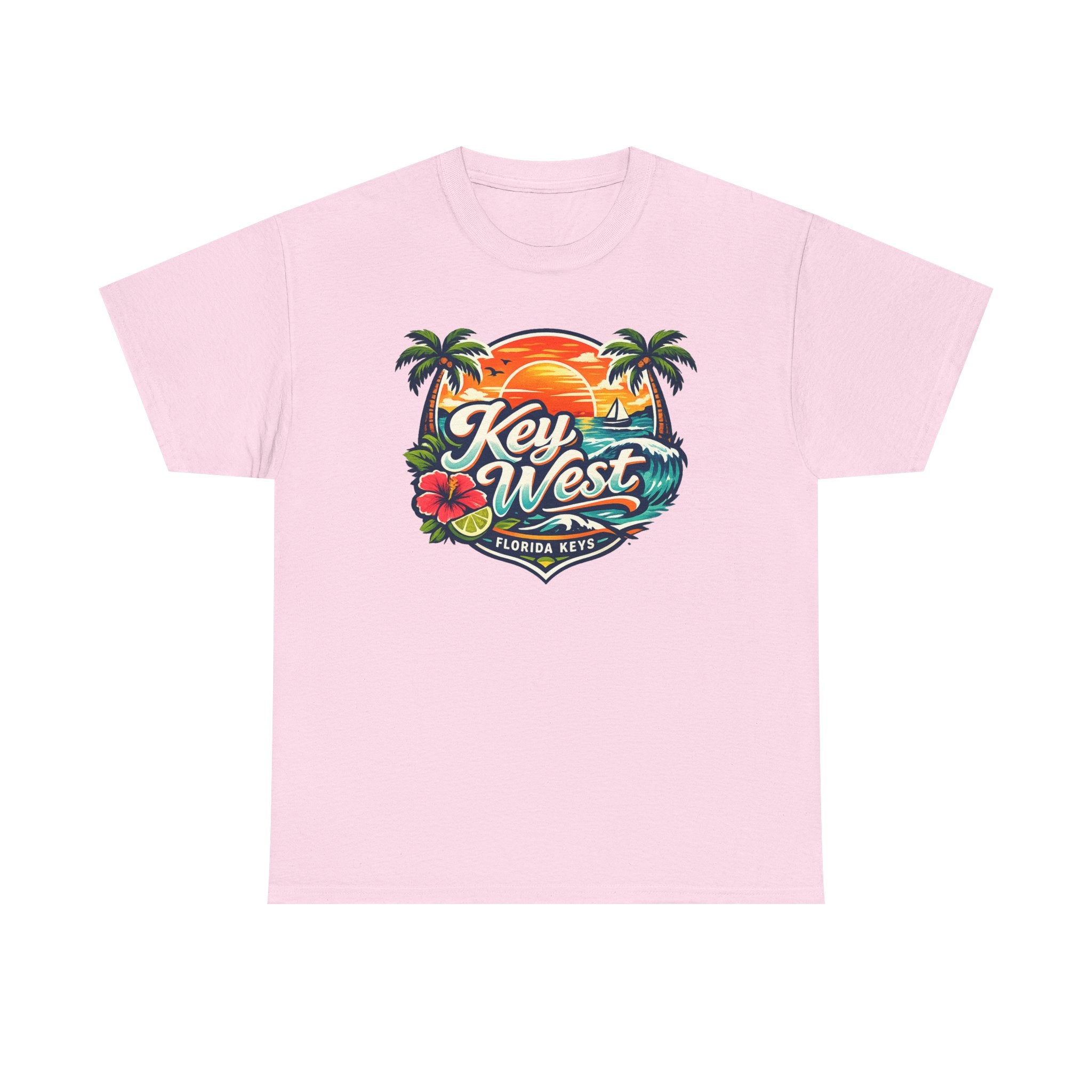 Key West Florida Keys T‑Shirt — Tropical Sunset Palm Beach Souvenir Tee