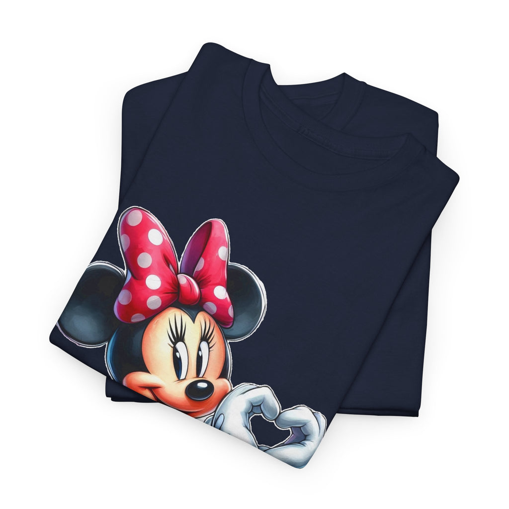 Minnie Mouse Character Heart Graphic Tee