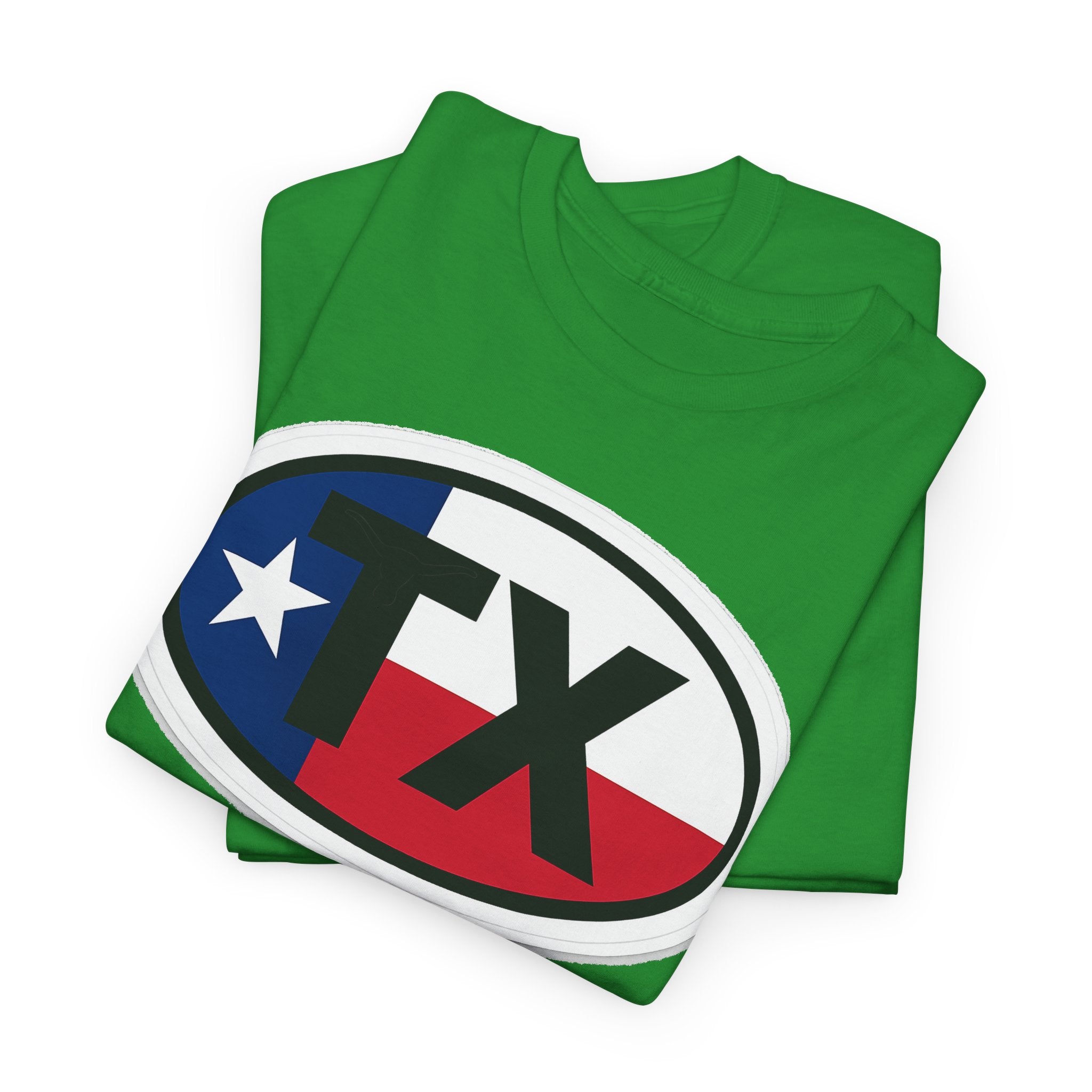 Texas Flag TX Oval T-Shirt — Patriotic Lone Star Tee
