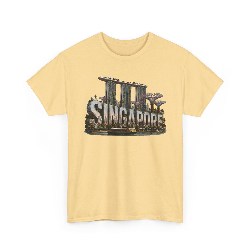 Singapore Skyline T-Shirt — Marina Bay Sands & Supertree Graphic Tee