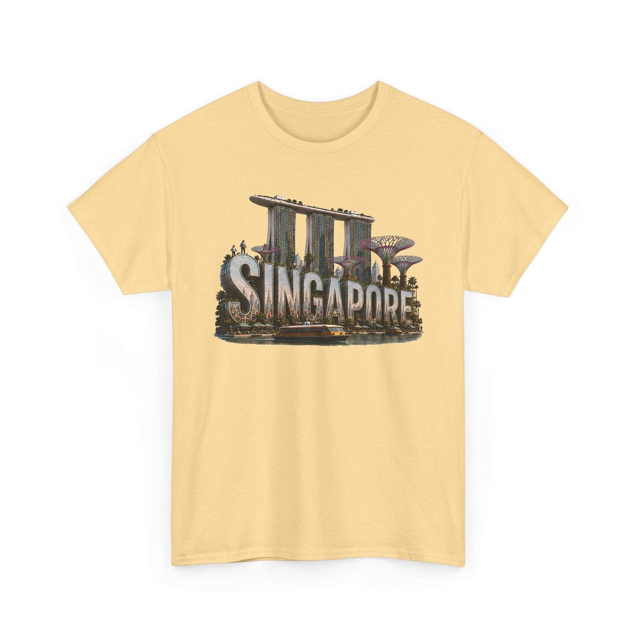 Singapore Skyline T-Shirt — Marina Bay Sands & Supertree Graphic Tee