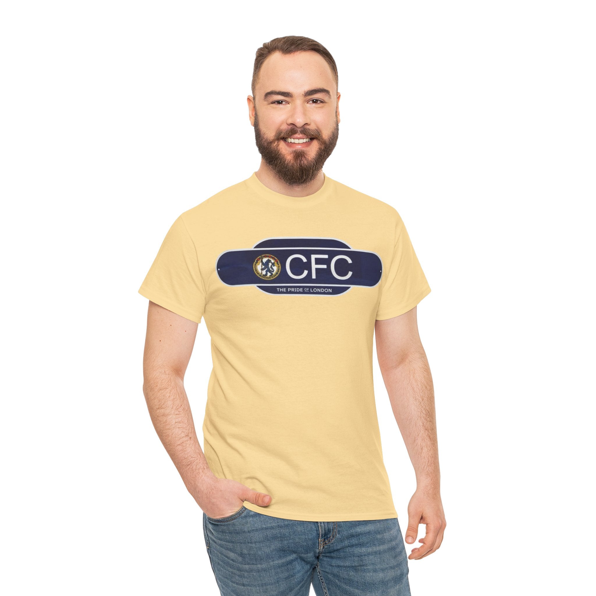 Chelsea Railway Sign Crest Logo T‑Shirt — Retro Football Badge Tee