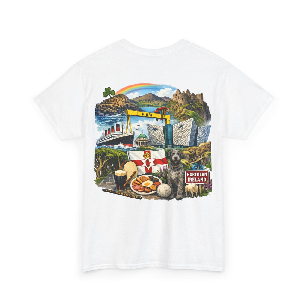 Northern Ireland Collage Tee — "Make Northern Ireland Great Again" Graphic T-Shirt
