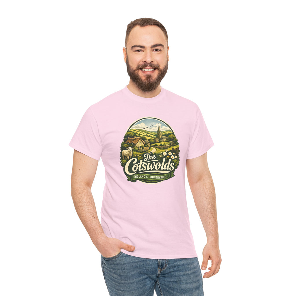 Cotswolds Vintage Landscape T‑Shirt — The Cotswolds Countryside Tee