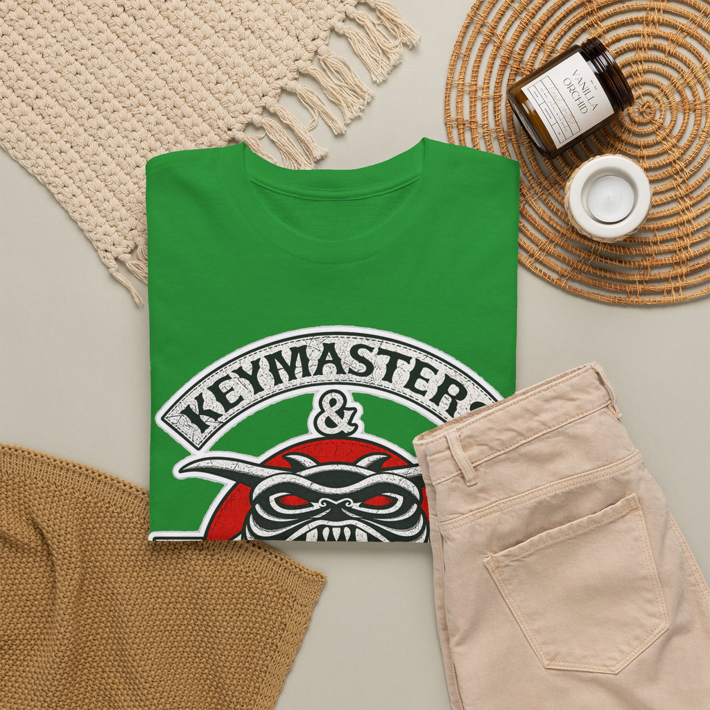 Keymasters & Gatekeepers Tee — Retro Demon Key Emblem Shirt (Since 1984)