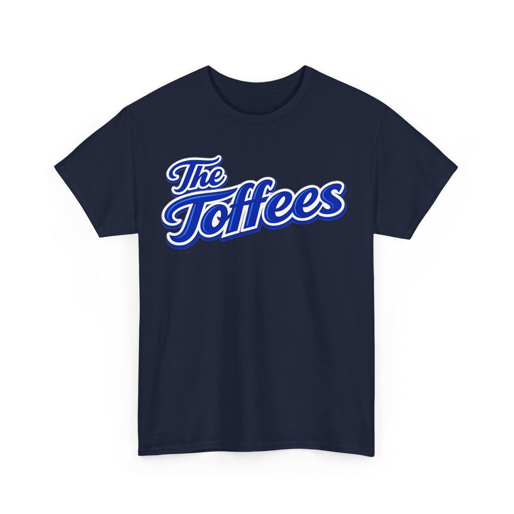 The Toffees Script Tee — Vintage Blue Logo T-Shirt