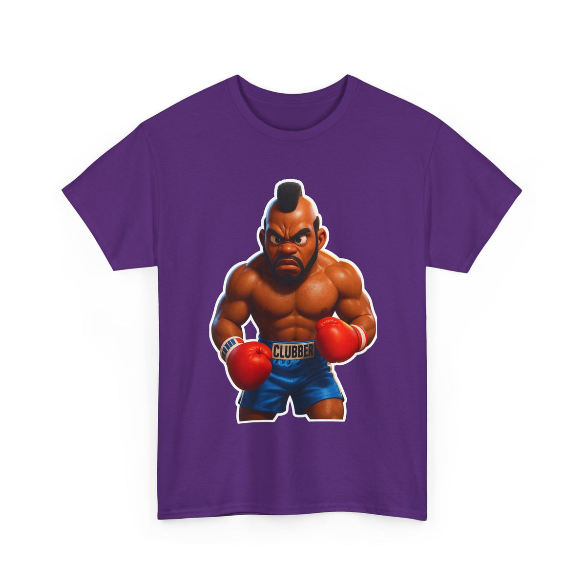 MR T Clubber Lang Boxer Character Tee — Tough Guy Cartoon Boxing T-Shirt