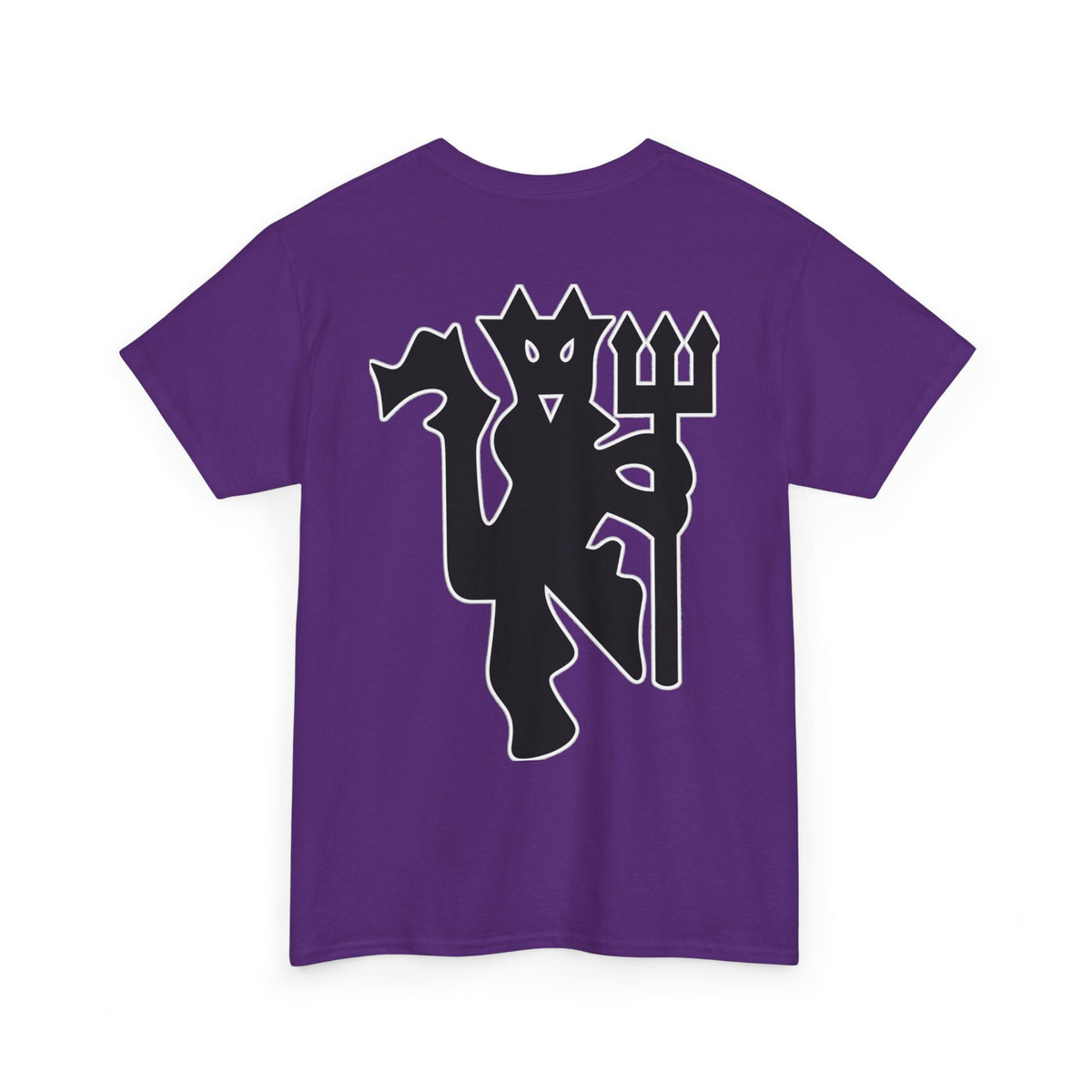 Manchester United Devil Cotton T-Shirt – Retro Trident Football Crest Tee