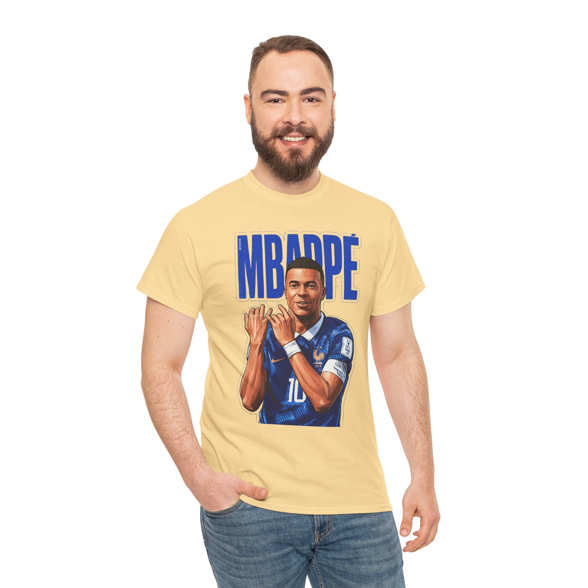 MBAPPE Graphic Shirt Soccer Star Portrait Tee — "