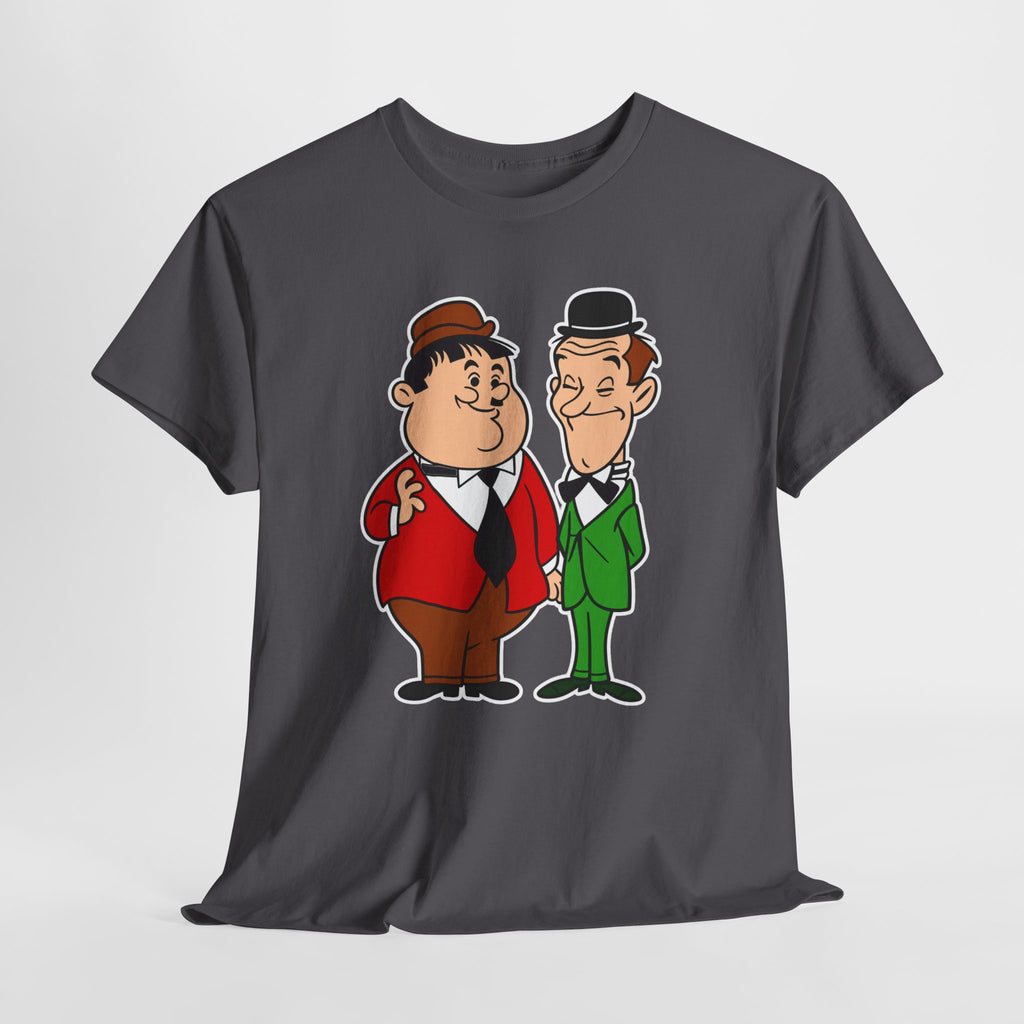 Comedy Duo Vintage Cartoon Cotton T-Shirt