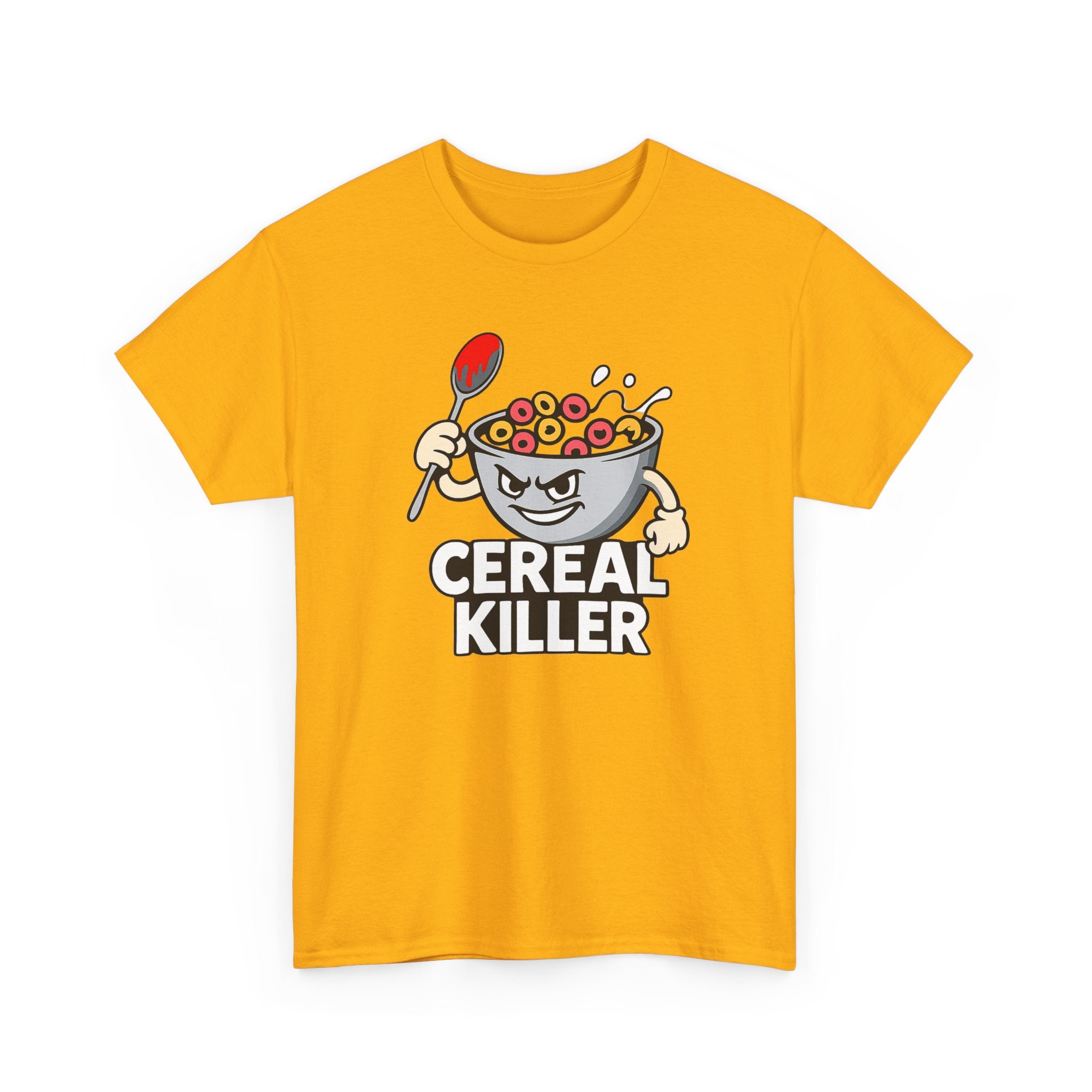 Cereal Killer Graphic Tee — Funny Breakfast Cartoon T‑Shirt