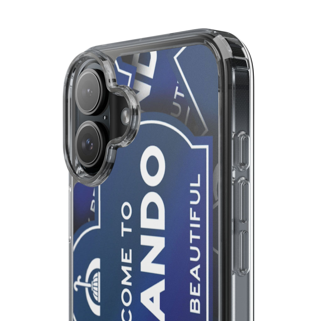 Orlando Clear Phone Case — "Welcome to Orlando" City Sign Design