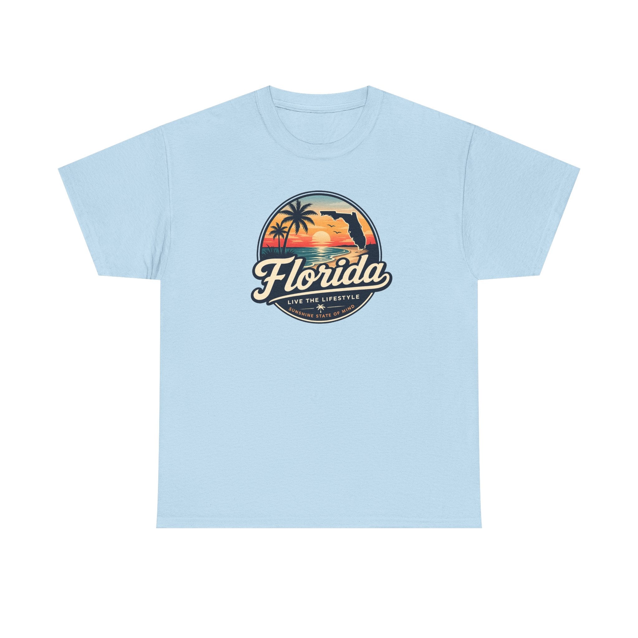 Florida Sunset Tee — Vintage Palm Beach Graphic T-Shirt