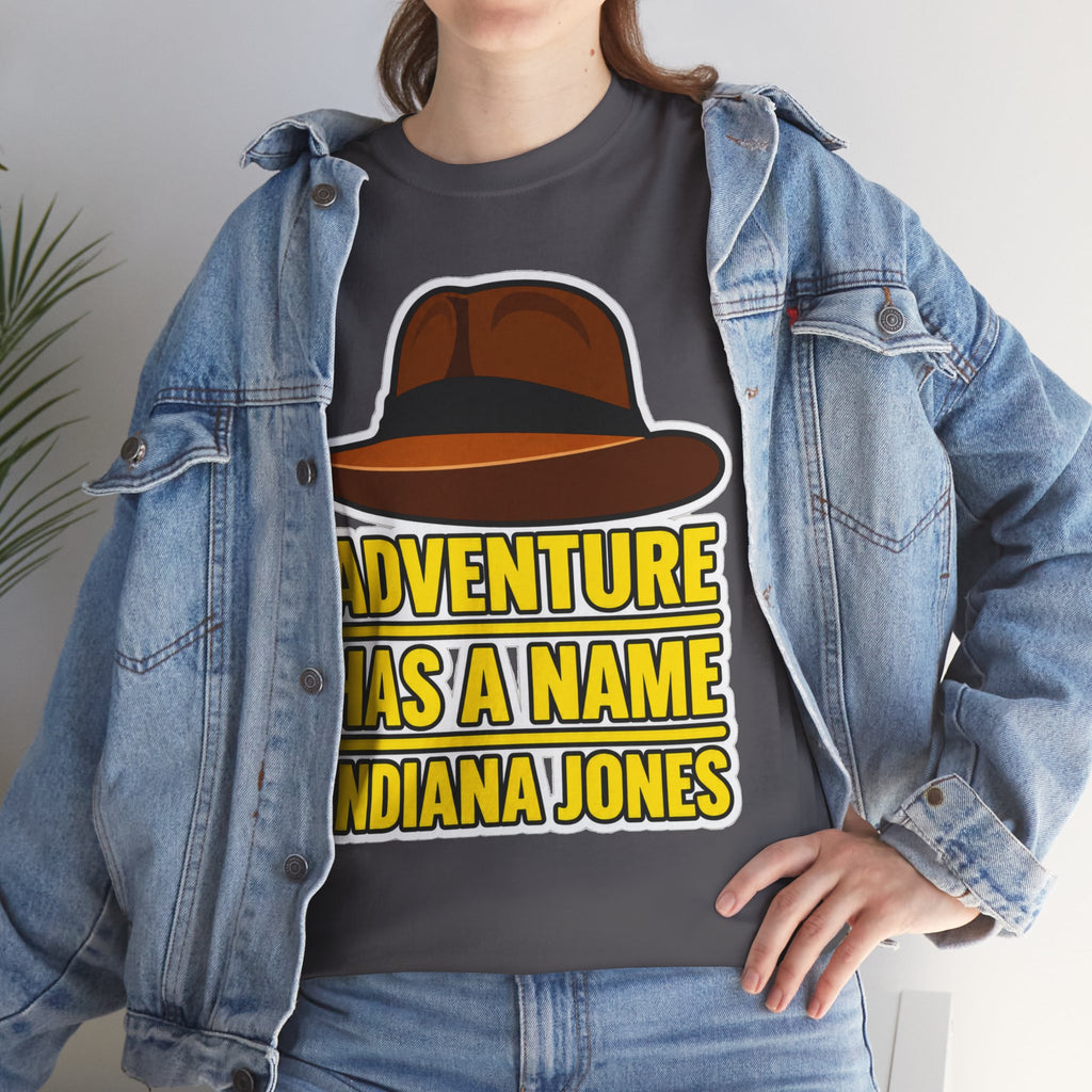 Adventure Has a Name Indiana Jones Graphic Cotton T-Shirt