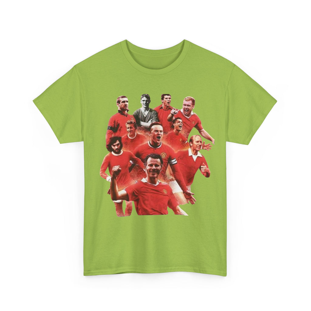 Manchester United Legends T‑Shirt — Retro Team Collage Football Tee
