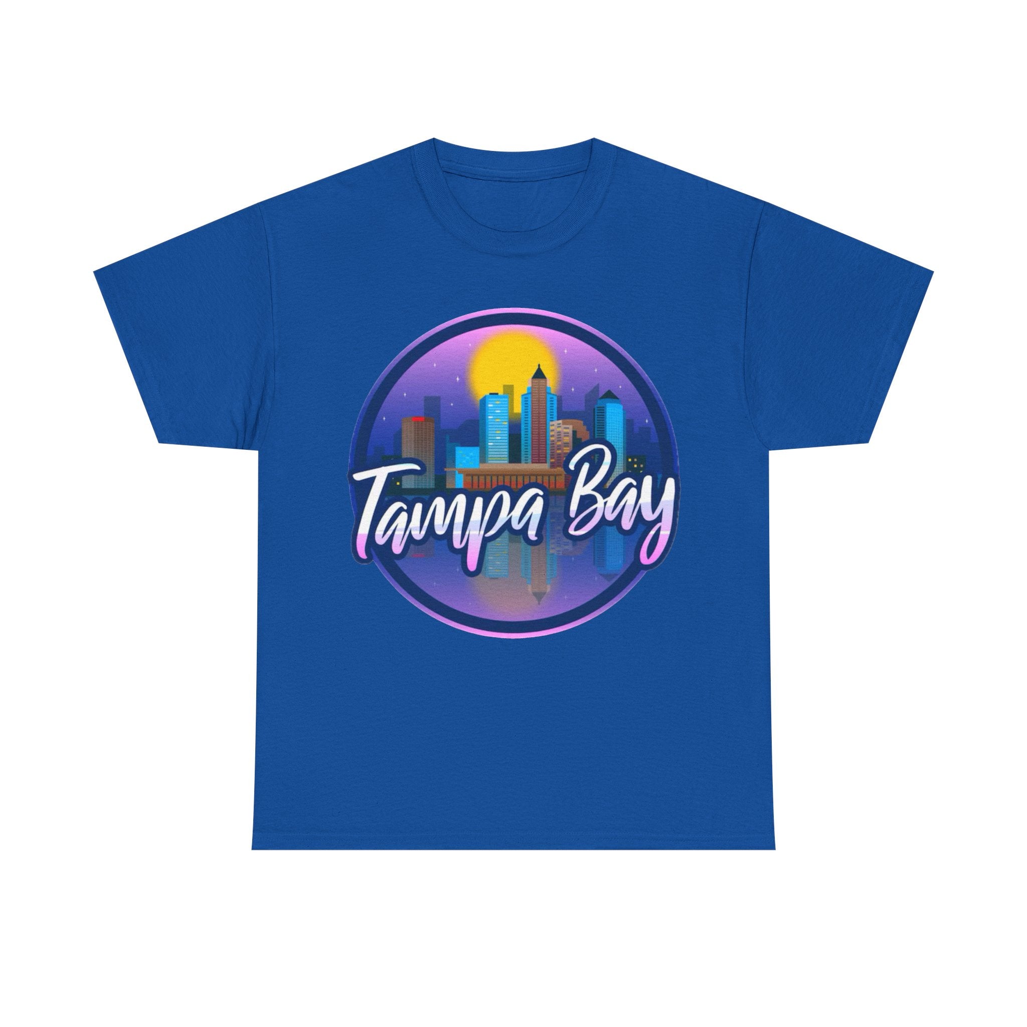Tampa Bay Skyline T-Shirt — Retro Sunset Cityscape Tee