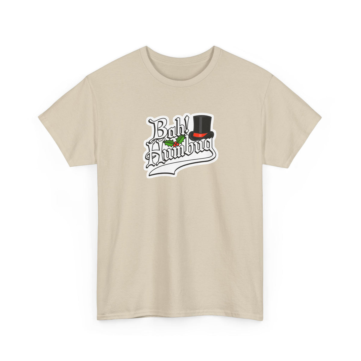 Bah Humbug Christmas Graphic Cotton T-Shirt / Tee
