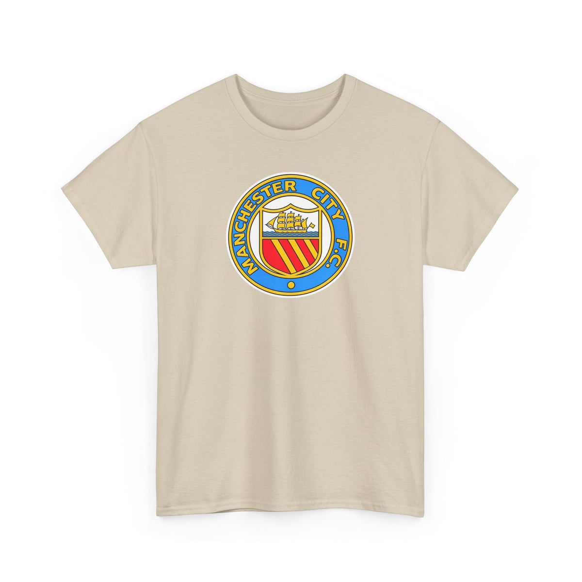 Manchester City Retro Crest Cotton T-Shirt
