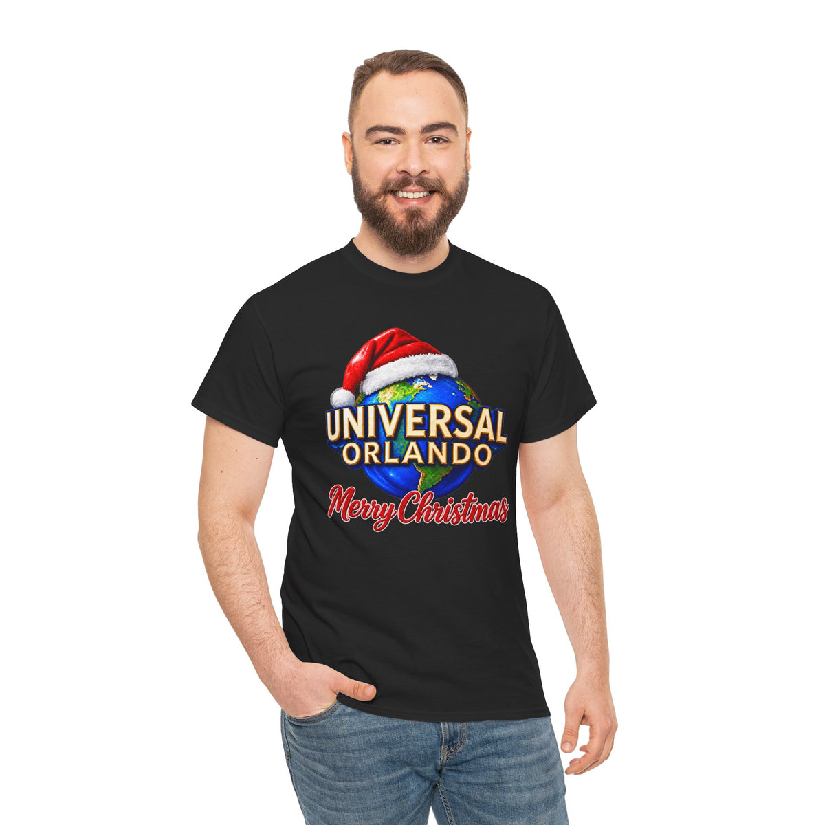 Universal Orlando Merry Christmas Cotton T-Shirt