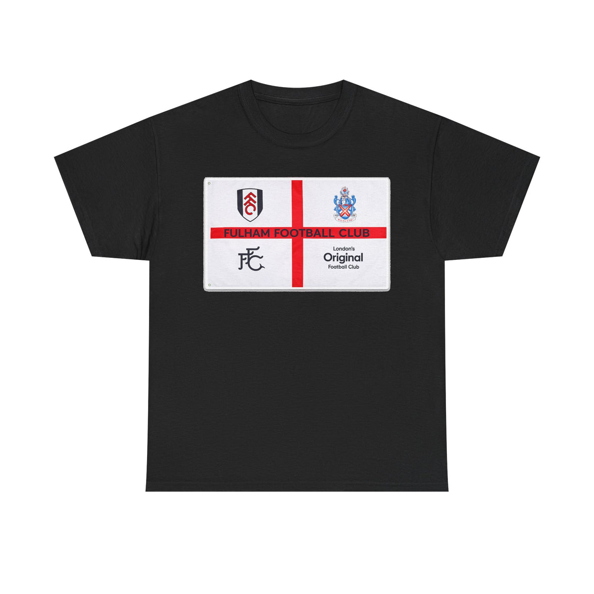 Fulham Football Club Crest Tee — St George’s Cross Football Shirt