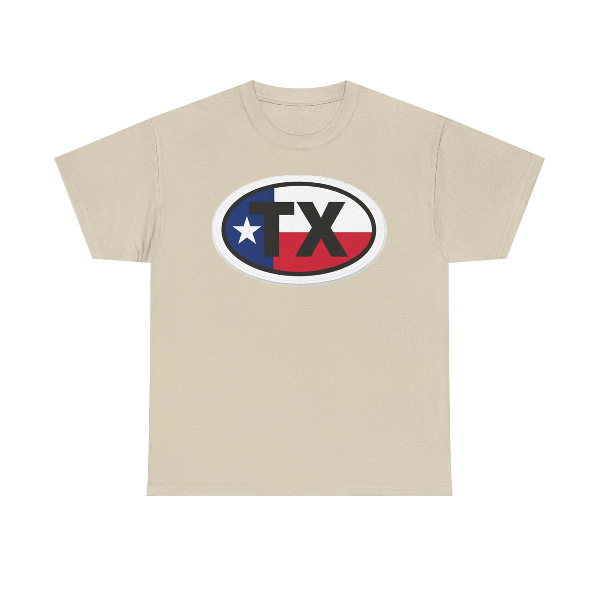 Texas Flag TX Oval T-Shirt — Patriotic Lone Star Tee