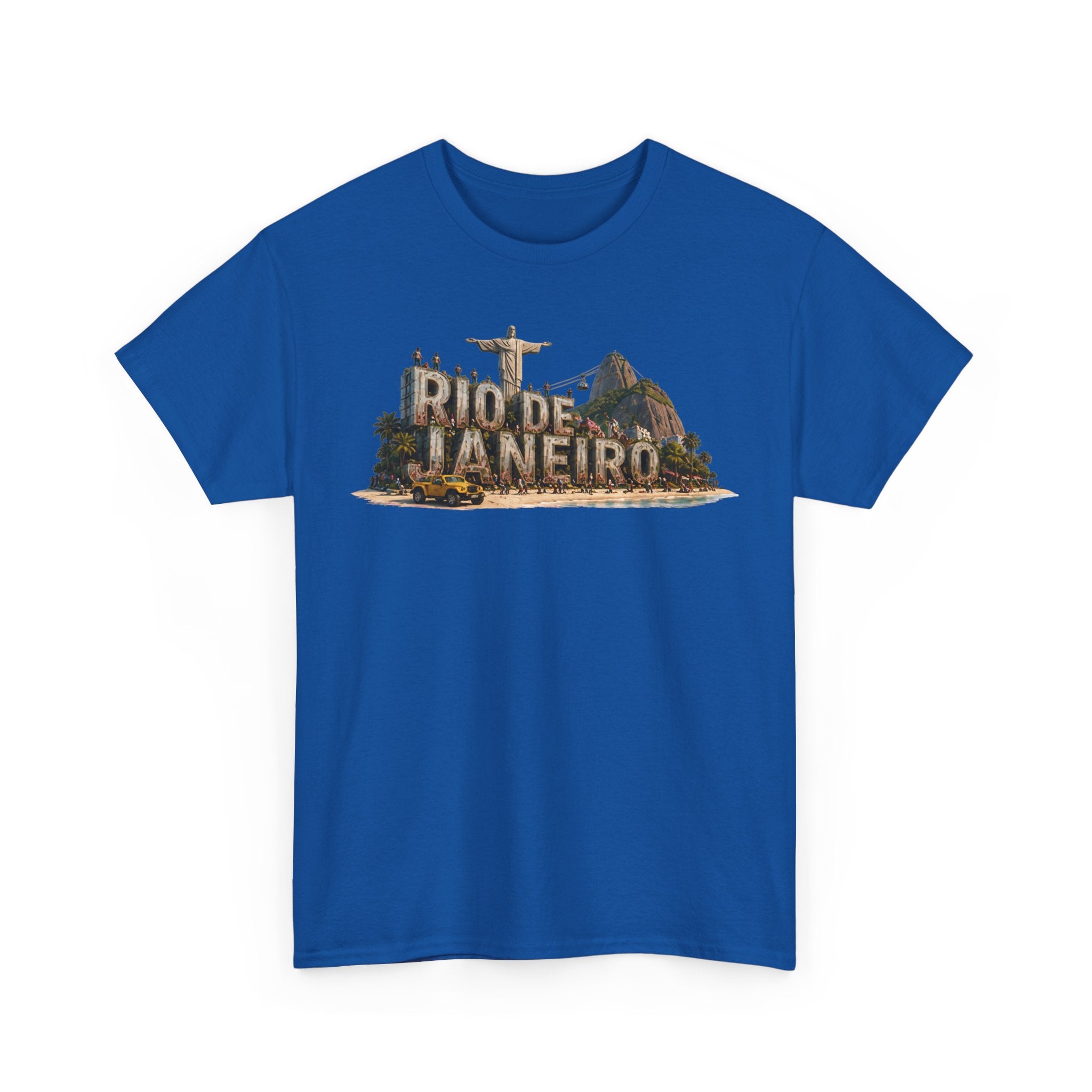 Rio de Janeiro Scenic T‑Shirt — Vintage Travel Tee with Christ the Redeemer Design