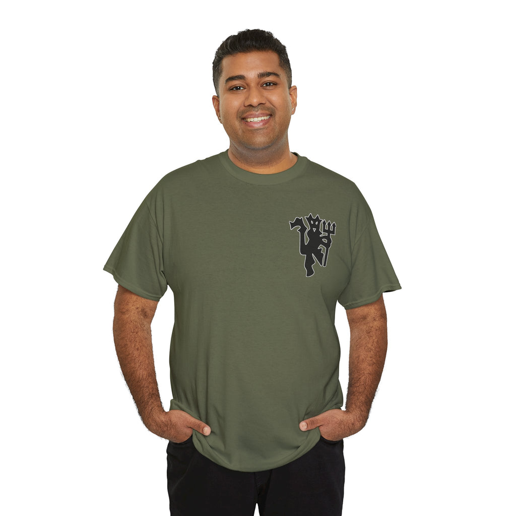 Manchester United Devil Cotton T-Shirt – Retro Trident Football Crest Tee