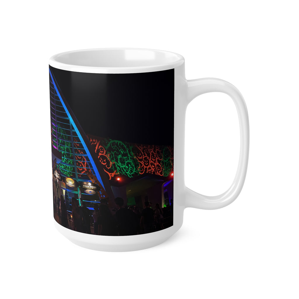 Universal HHN Festival Light Arch Ceramic Mug - Colorful Night Market Coffee Cup (11oz, 15oz)