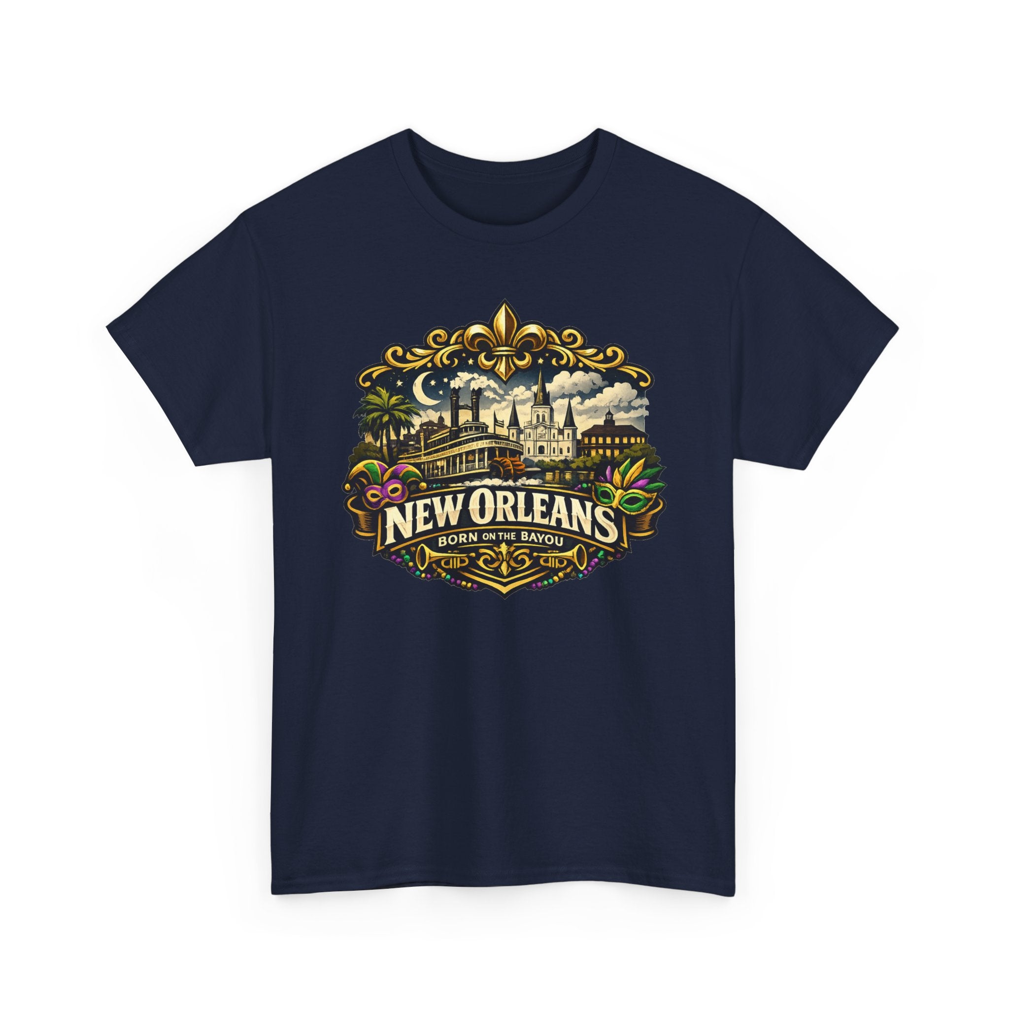 New Orleans Vintage Badge Tee — Crescent City Souvenir T-Shirt