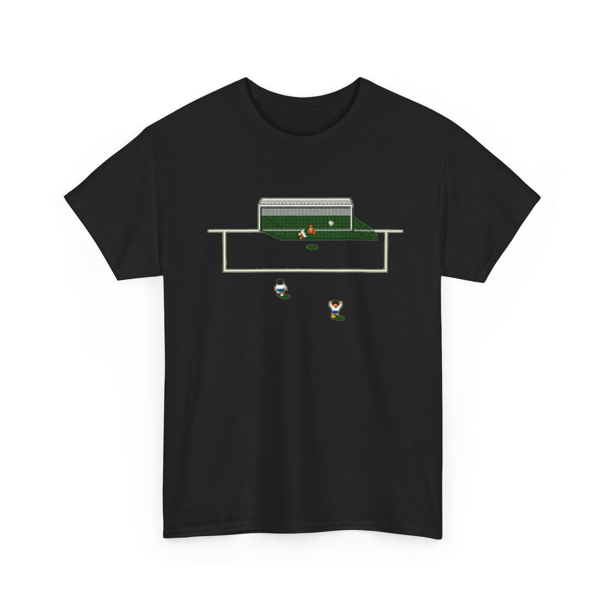 Sensible Soccer Inspired Cotton T‑Shirt — Retro Mini Game Design