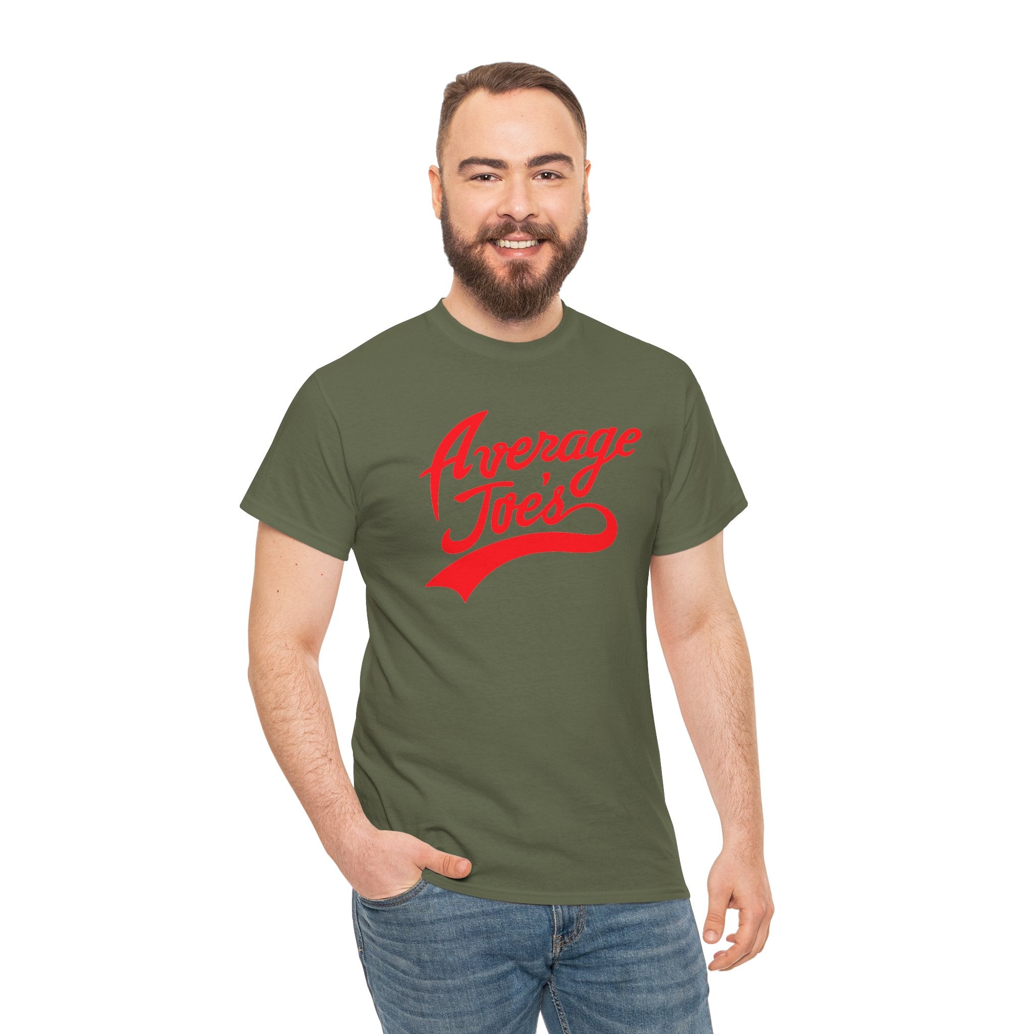 Average Joe's Graphic Tee — Retro Script White T-Shirt
