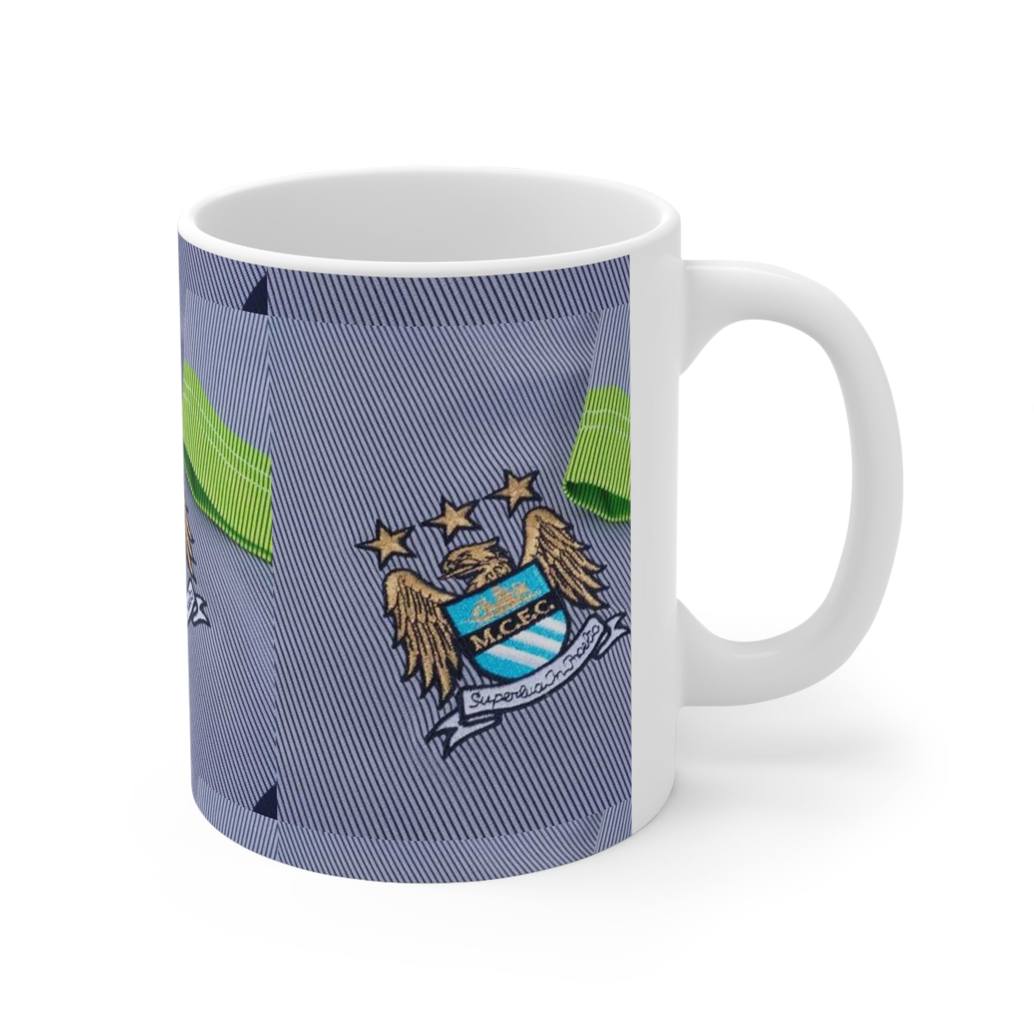 Manchester City Crest Ceramic Coffee Mug — 11oz & 15oz Football Fan Gift