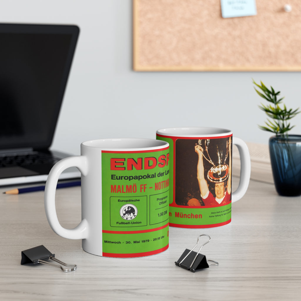 1979 European Cup Final Programme Cover Inspired Ceramic Coffee Mug (11oz & 15oz)