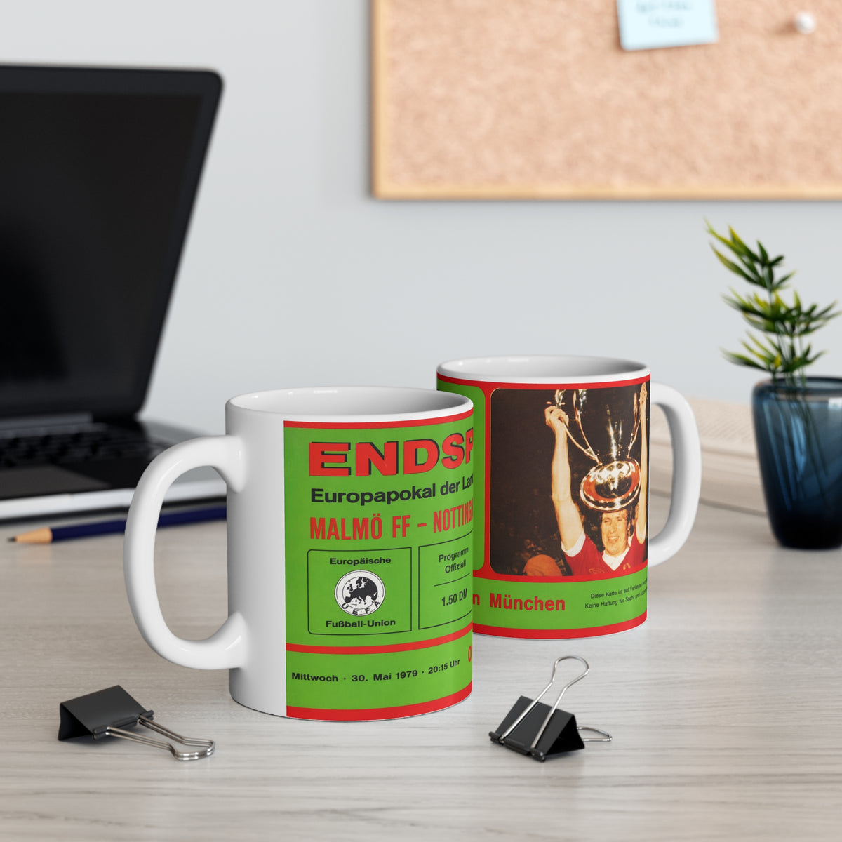 1979 European Cup Final Programme Cover Inspired Ceramic Coffee Mug (11oz & 15oz)