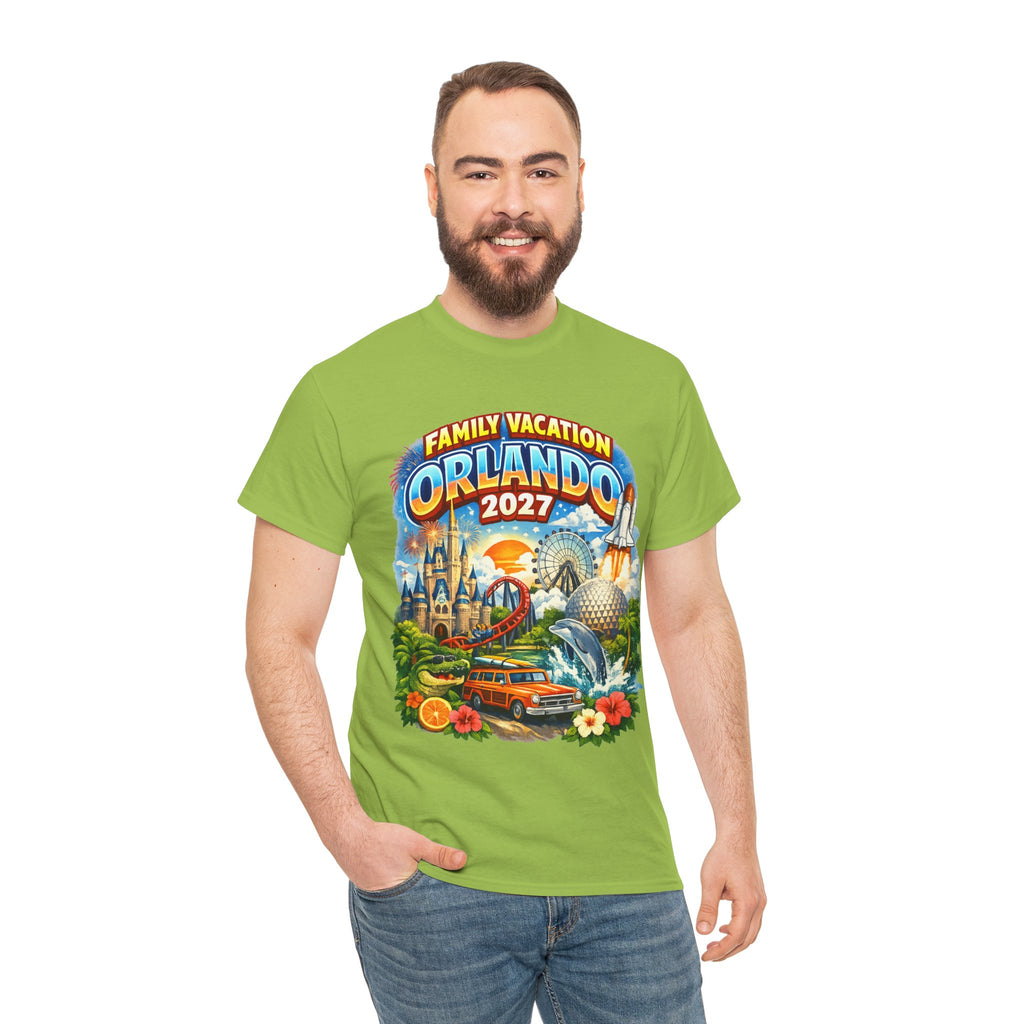 Orlando 2027 Family Vacation T-Shirt — Retro Theme Park Souvenir Tee