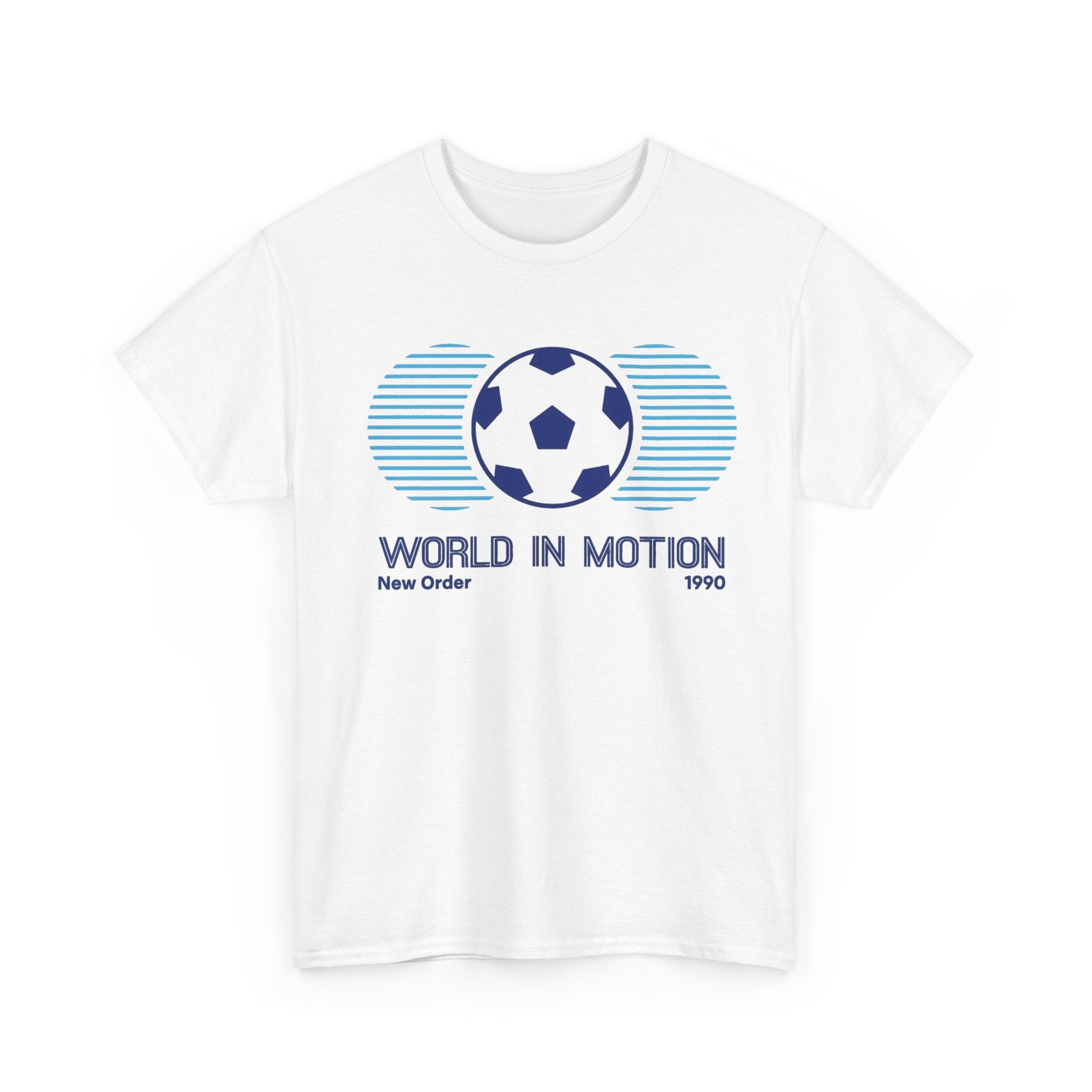 Soccer 'World in Motion' T‑Shirt — Retro Football Graphic Tee