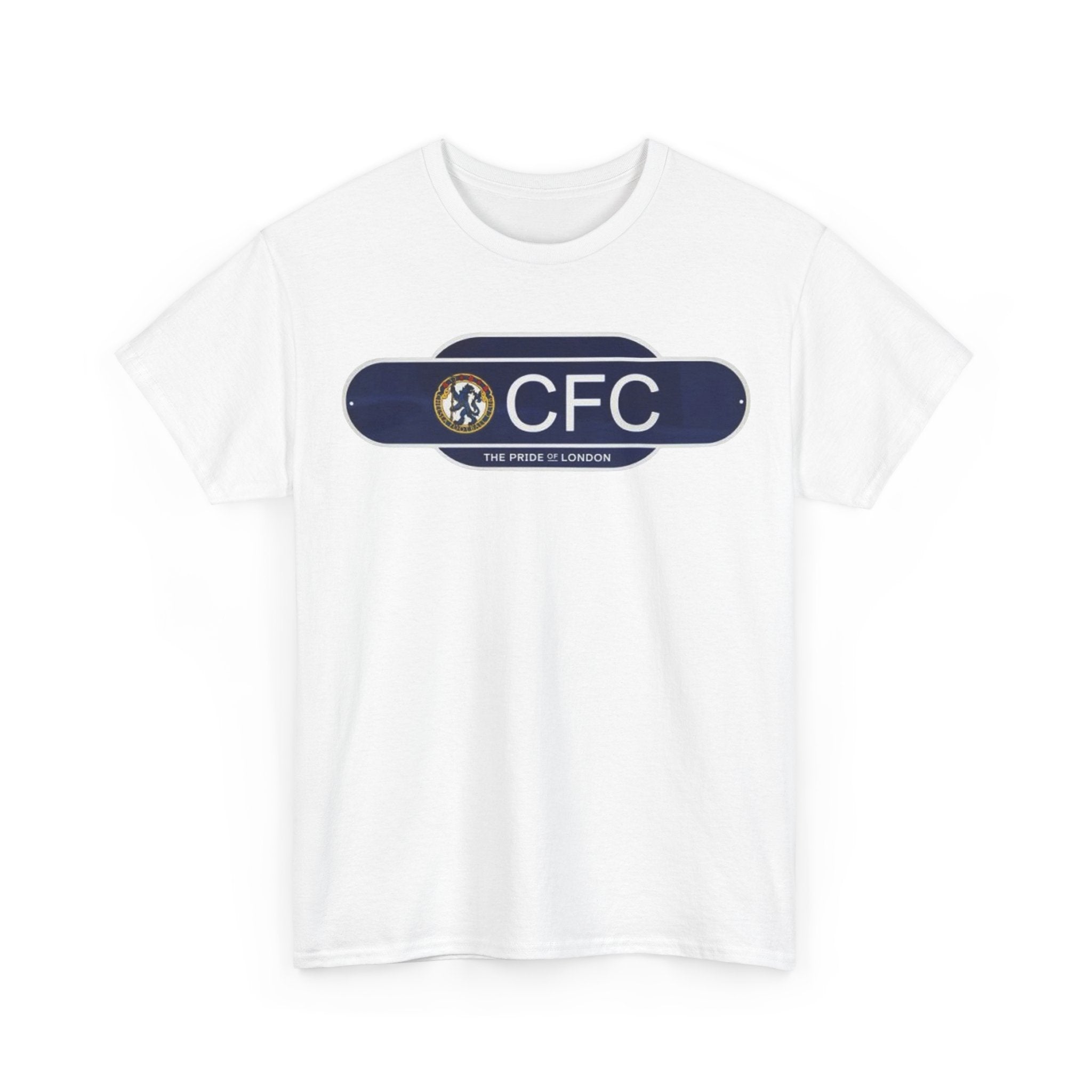 Chelsea Railway Sign Crest Logo T‑Shirt — Retro Football Badge Tee