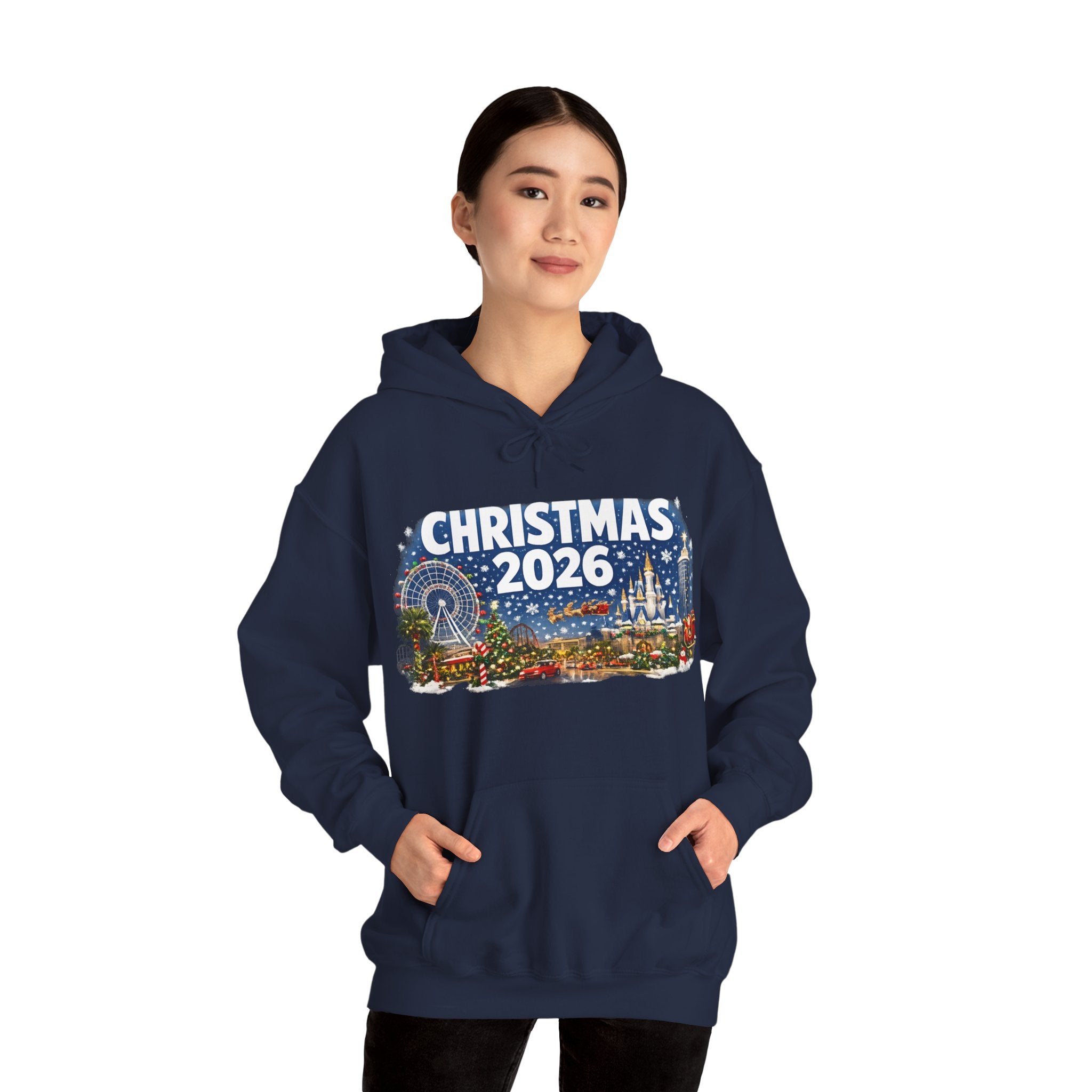 Christmas 2026 Holiday Hoodie — Festive Winter Village Sweatshirt