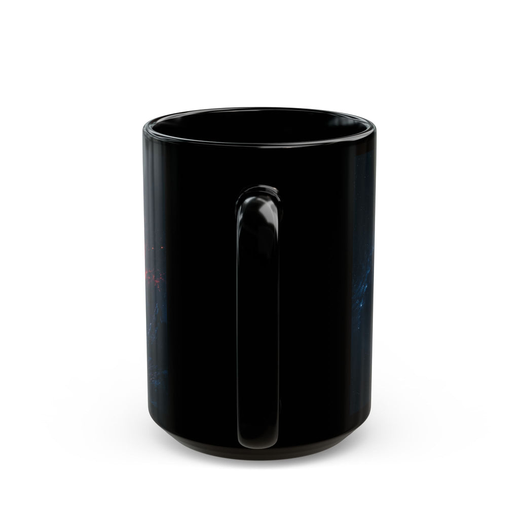 Empire Star Destroyer Space Vortex Black Mug — Cosmic Black Hole Coffee Cup (11oz/15oz)