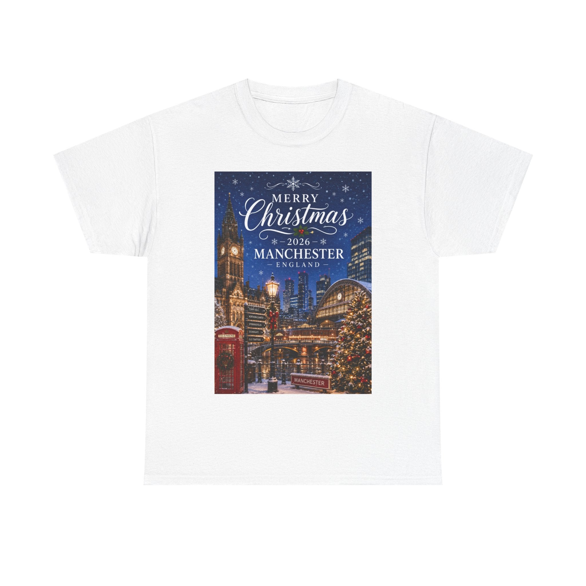 Manchester Christmas Tee — Merry Christmas 2026 Holiday T‑Shirt